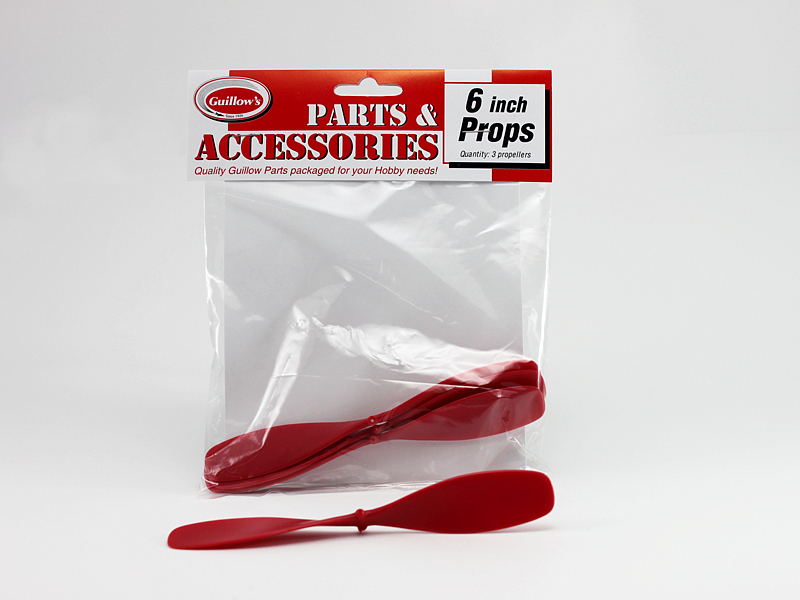 6" Red Plastic Propellers