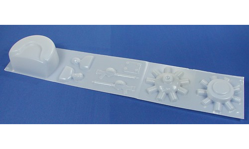 203 White Plastic Parts Sheet