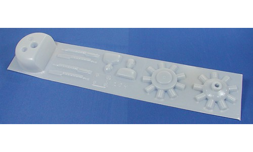 204 White Plastic Parts Sheet
