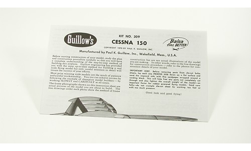 309 Instructions Sheet