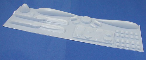 807 White Plastic Small Parts Sheet