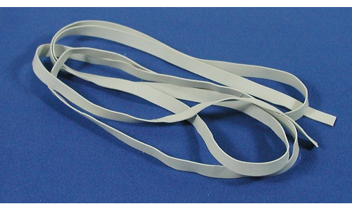 60" long rubber thread