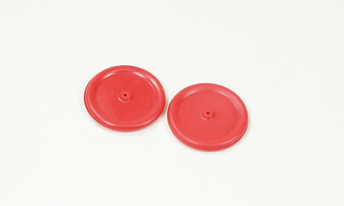 1" Plastic Red Wheel