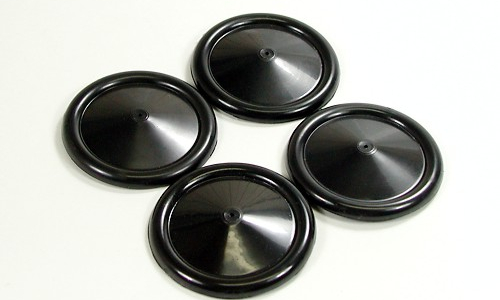 2" Plastic Black Wheel Half