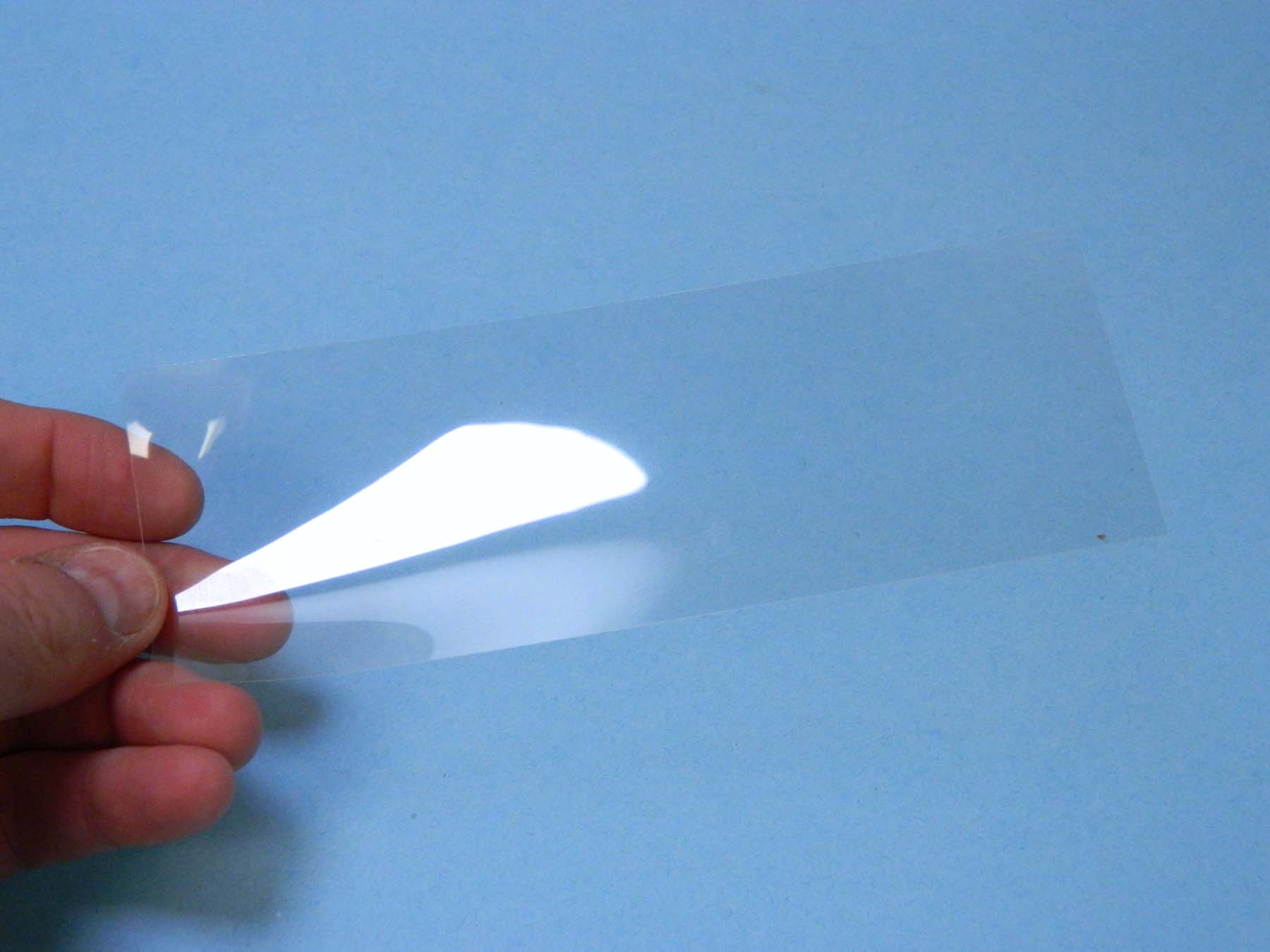 .005" x  2" x 6.5" Clear Plastic Acetate